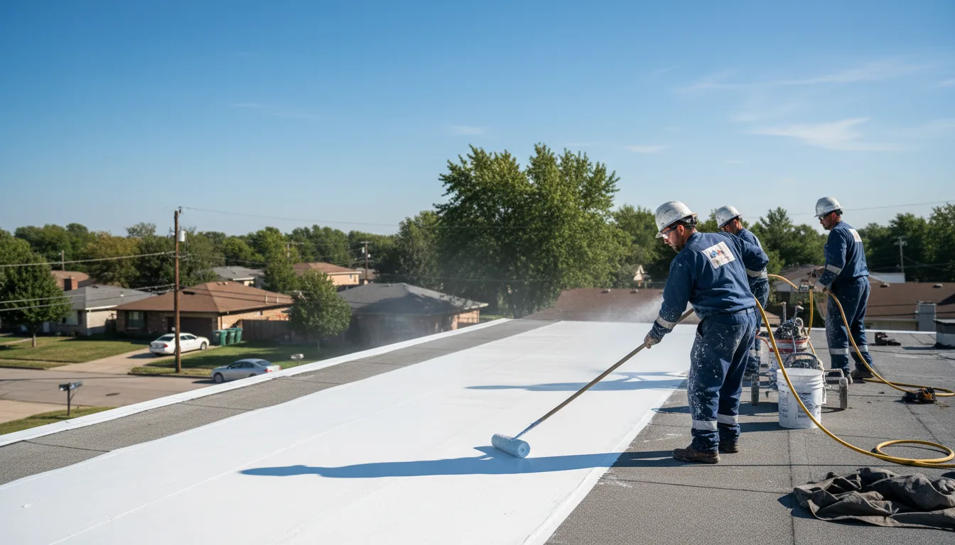 Commercial roof coating in Quitman, TX near me